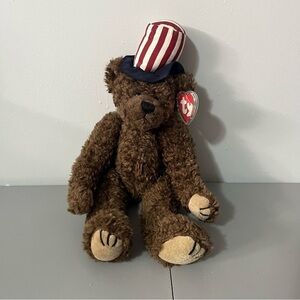 3/25$(Mix) Ty Attic Treasures Samuel Patriotic Bear 1993 NWT 14” Retired
